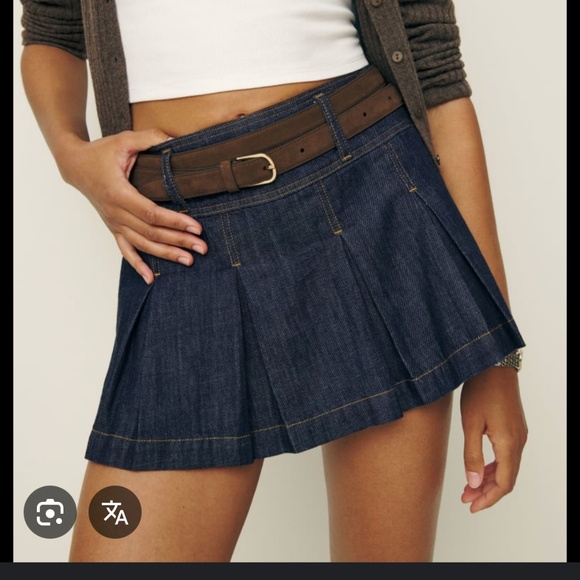 ISO Reformation Denim Skort - Picture 1 of 1